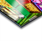 Pickles and olives for sale in market in old city of Jerusalem Acrylic print