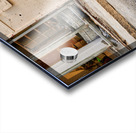 Old man sits in the old city of Jerusalem asking for help Acrylic print