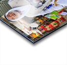 Beggar in the old city of Jerusalem seeks help from passersby Acrylic print