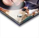 Orthodox Jews engaged in prayer at the Wailing Wall in Jerusalem Acrylic print