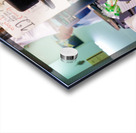 Elderly man in Mahane Yehuda Market in Jerusalem during a busy d Acrylic print