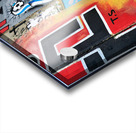 West bank separation wall with street art in Bethlehem Jerusale Acrylic print