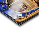 Visiting grotto of nativity in Bethlehem Jerusalem during the d Acrylic print