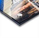 West Bank separation wall in Bethlehem shows murals and artwork Acrylic print