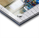 View of the separation wall in Bethlehem with graffiti and art Acrylic print