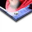 Mother carries sleeping child in India during daytime Acrylic print