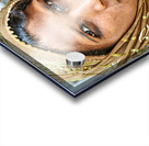 Mother and son standing together in Mandawa Rajasthan Acrylic print