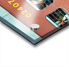 People travel on a train in Rajasthan India during the day Acrylic print