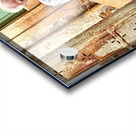 Man reads newspaper on street in Jaisalmer Rajasthan India Acrylic print