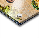 Fruits and vegetables stall in Jaisalmer with vendor at work Acrylic print