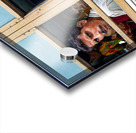 Passengers travel on bus in Udaipur Rajasthan India Acrylic print