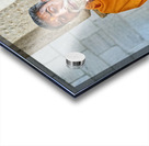 Man prays in Jain temple in Ranakpur Rajasthan during the day Acrylic print