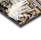 Hindu temples of Khajuraho in Madhya Pradesh show intricate carv Acrylic print