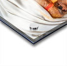 Man with white beard and turban in Orchha Madhya Pradesh India Acrylic print