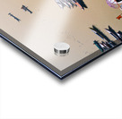 Sunrise at Ganges River in Varanasi with boats and activities Acrylic print