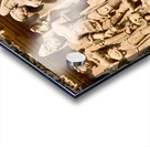 Hindu temples in Khajuraho show ancient art of erotic sculptures Acrylic print