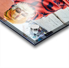 Holy man sadhu sits with offerings in Varanasi Uttar Pradesh Acrylic print