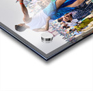 People sit on a boat on the Ganges River Acrylic print