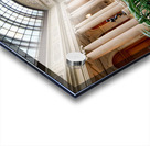 People walk around the courtyard at the Frick Collection in New  Acrylic print