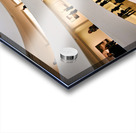 People walk through the spiraled structure of Solomon R Acrylic print