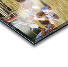 Visitors participate in baptism ceremony at Jordan River site Acrylic print