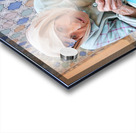 Beggar sitting in Fez Morocco with worn clothes and hands Acrylic print