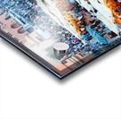 Sunset at Djema el Fna square in Marrakesh with lively crowds Acrylic print