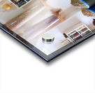 Herbal remedy shop in Marrakesh showing colorful bags of herbs Acrylic print