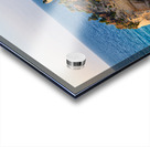 Tourists view Santa Maria dellIsola Monastery in Tropea Calabri Acrylic print