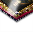 A rabbi sits calmly in a chair with hands together Acrylic print