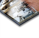 Visitors explore Basilica di Santa Croce in Florence Tuscany I Acrylic print