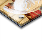 Elderly man reading Quran inside Umayyad Mosque in Damascus Syri Acrylic print