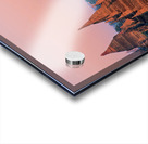 Temples in Bagan at dusk with a clear sky over Myanmar Acrylic print