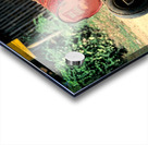 Boy pushes a cart down the street in Myanmar during the day Acrylic print