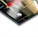 Young monk stands by water in Myanmar during daytime Acrylic print