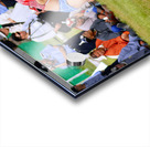 Wrestling matches take place during Naadam festival in Ulaanbaat Acrylic print