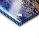 Panoramic view of a sprawling city in a mountain valley. Acrylic print