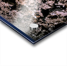 Salt encrusted desert floor under a bright blue sky. Acrylic print