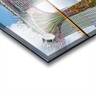 People walk on bridge connecting to Supertree Grove in Singapore Acrylic print