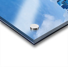 People walk near bridge in Singapore financial district by lush  Acrylic print