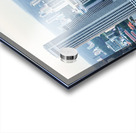 Visitors enjoy the Infinity Pool at Marina Bay Sands Acrylic print