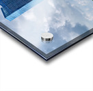 People are walking near a bridge in Singapores financial distri Acrylic print