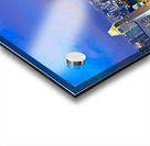 City lights shine in Marina Bay as sunset brings night activity Acrylic print