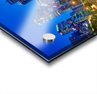 People walk by the waterfront in Marina Bay during sunset in Sin Acrylic print