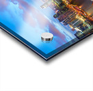 City lights shine over Marina Bay in Singapore at sunset Acrylic print