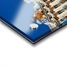 Catherine Palace in Saint Petersburg with blue facade and garden Acrylic print