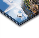 Visitors admire the fountains at Peterhof Palace Acrylic print