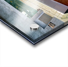 Harpa opera house interior featuring stairs and visitors Acrylic print