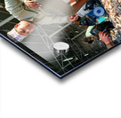 Fish market in Muscat Oman shows vendor and fresh catch Acrylic print