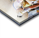 Fish market in Muscat Oman shows workers preparing fish Acrylic print